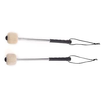 Length 14.17 Inch Felt Head Bass Drum Mallet Drum Stick With | Reverb