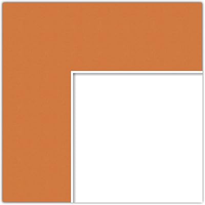 14x18 Tangerine / Octoberfest Custom Mat for Picture Frame with 10x14 opening size (Mat Only, Frame NOT Included)