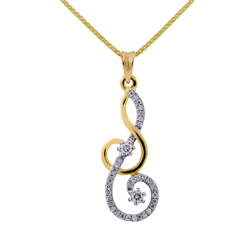 Pride Diamond Collection 18K Yellow Gold and Diamond Pendant-image-27