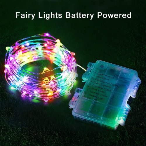 Suwitu Fairy Lights Battery Operated, 78Ft 240 Led Twinkle Lights With 8 Modes, Battery Operated String Lights For Bedroom, Dorm, Patio, Tapestry, Backyard, Garden, Party, Indoor #TOP2