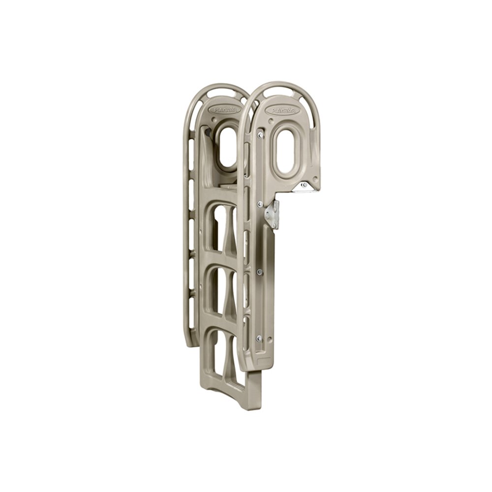 PlayStar Adjustable Dock Ladder Adjustable Resin Dock Ladder for Use On Stationary, Roll in or Floating Docks