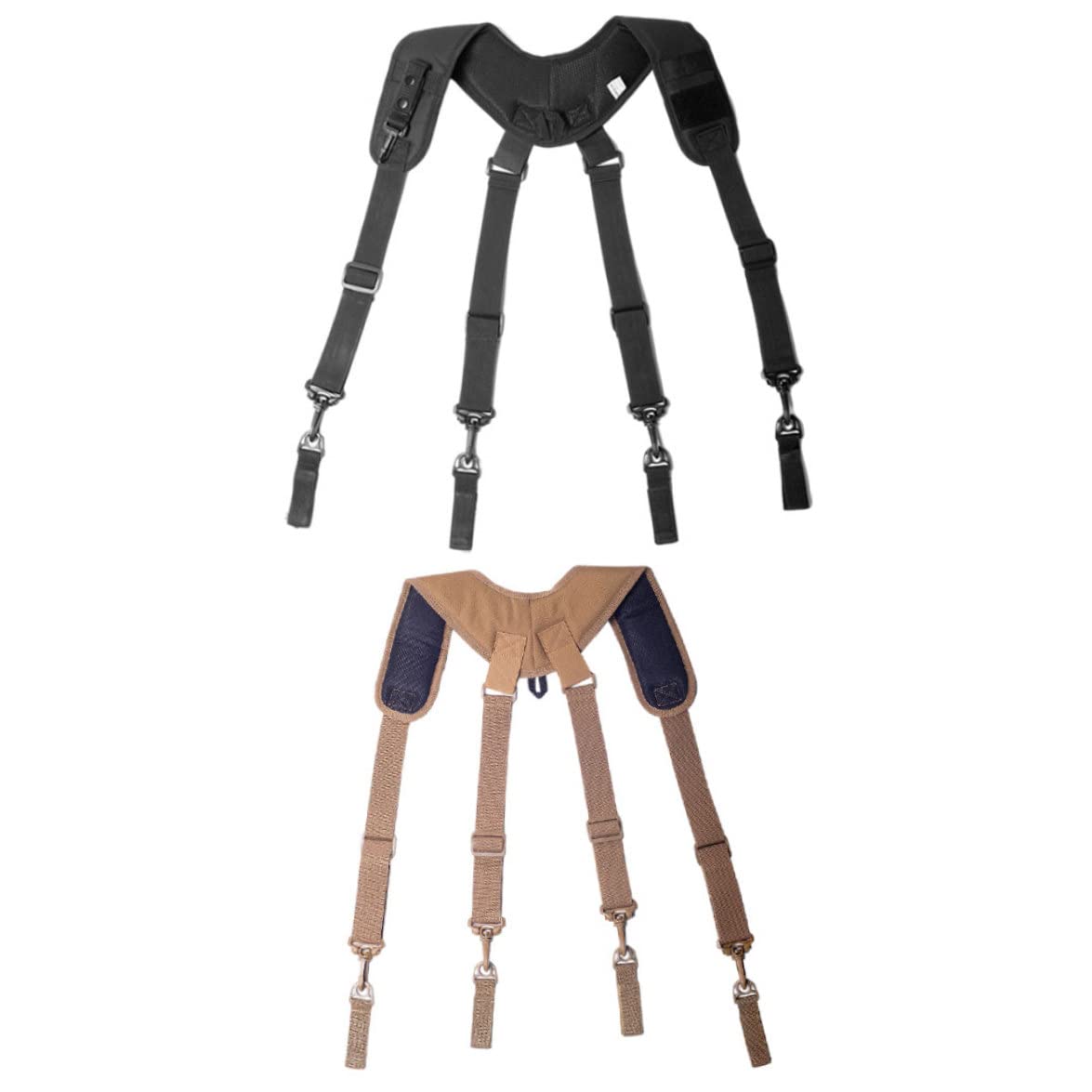 NIDONE Tirantes ajustables aparatos ortopédicos de hombre de servicio pesado, tirantes de cinturón de herramientas para hombres trabajo elástico ajustable suspender trabajo de servicio pesado x