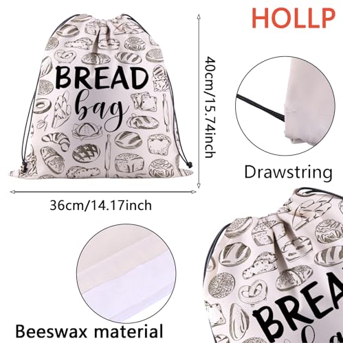Bolsas de cera de abeja para pan y pastelería envoltura reutilizable 3