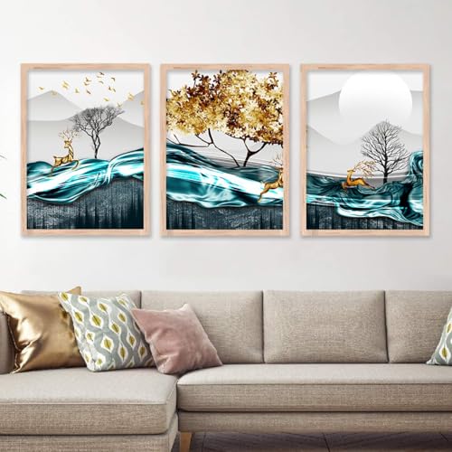 Image of kotart Modern Wall Art Framed Painting for Wall Decoration - Wall Paintings for Living Room, Bedroom - Big Size Wall Painting (Art 10, 13x17 inch)