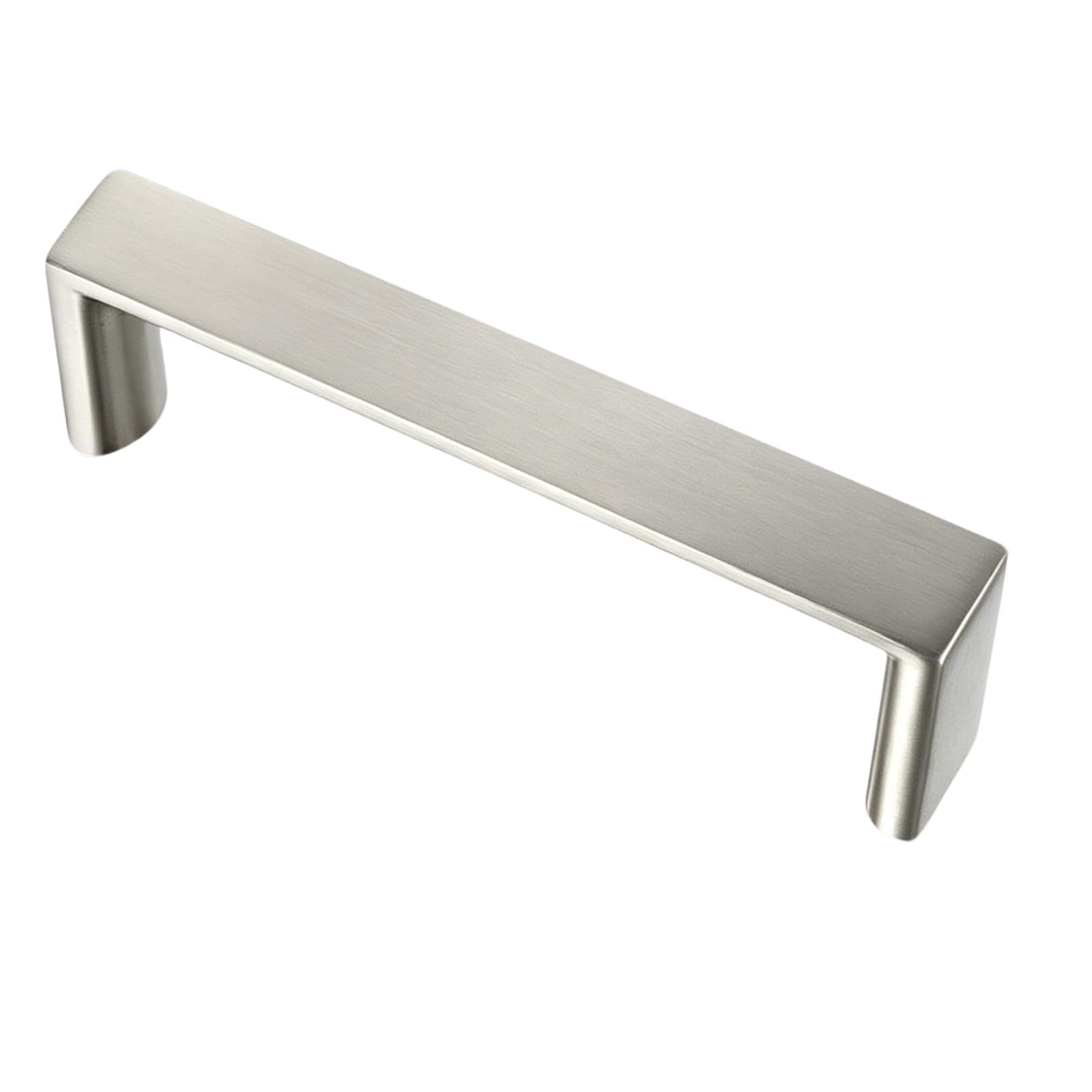 10 Pack 5inch Brushed Nickel Cabinet Pulls Brass Drawer Handles for Kitchen Cabinets,Cupboards, Dressers and Square Solid Metal Hardware