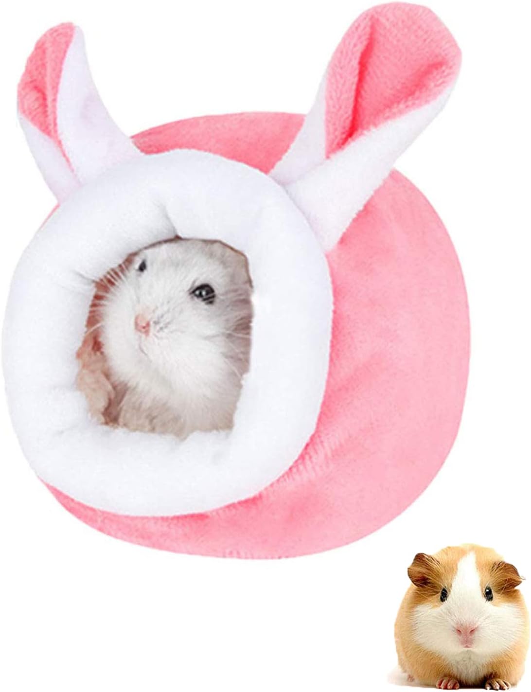 Cama De HáMster Nido De HáMster Nido De AlgodóN HáMsters Cama De HáMster Felpa Cama De HáMster CáLida De Invierno ,Adecuado Para HáMsters, Erizos, Cobayas, Ratones Y Animales PequeñOs(12*10*10 Cm)