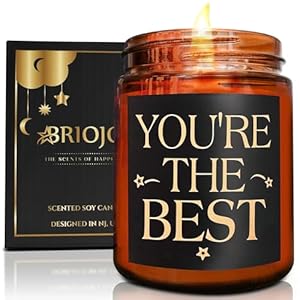 You’re The Best Candles – Awesome Birthday Gifts for Women Mom Wife Sister Girlfriend Best Friend – Gift for Men Husband Son Dad Coworker Nurse Boss – Relaxing Gift, Stress Relief Soy Candle