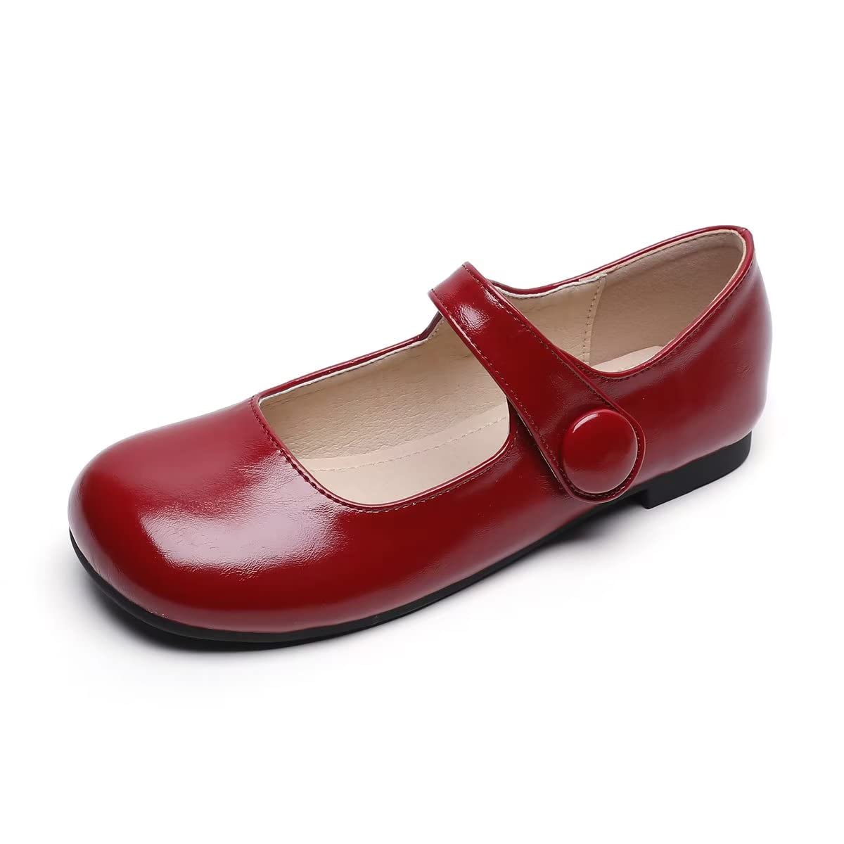 LUXINYU Women's Slip on Flats,Classy Round Toe Solid Classic Mary Jane Ballet Dance Shoes Soft Comfortable PU Flat Shoes