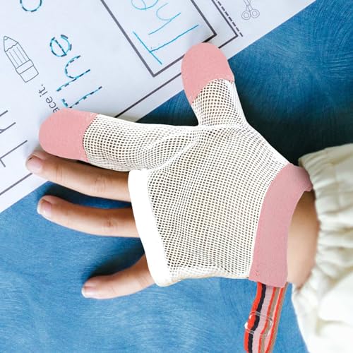 Baby Finger Sucking Stop Gloves Thumb Protector for Boys and Girls Nail Biting Guard Soft Cotton for Home and Outdoor Use 1 Pair4