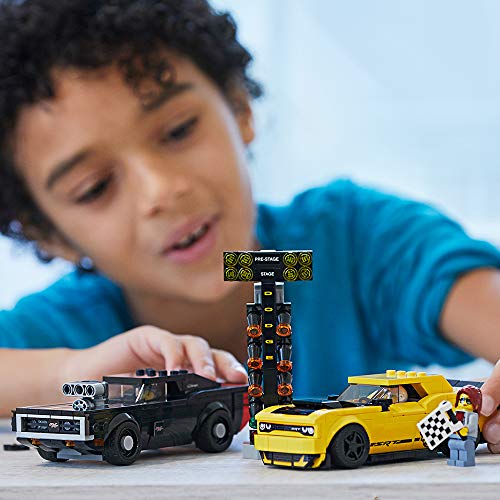 LEGO Speed Champions 2018 Dodge Challenger SRT Demon and 1970 Dodge Charger R/T 75893 Building Kit , New 2019 (478 Piece) – Bild 4