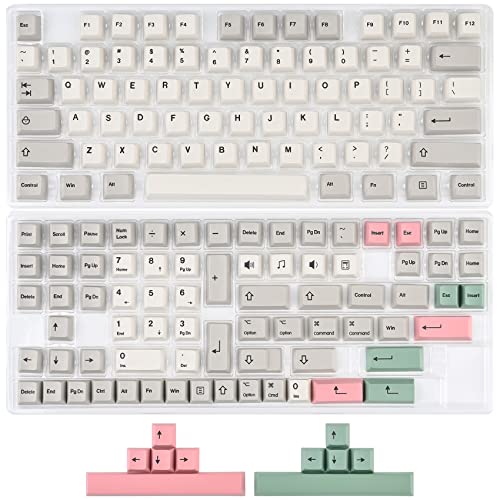 Image of Cherry Profile PBT Keycaps 178 Key Set, Oil Proof Fade Resistant Keycaps Fit 60% /65% /75% /80% /TKL /100% Mechanical Keyboard (9009-Cherry)