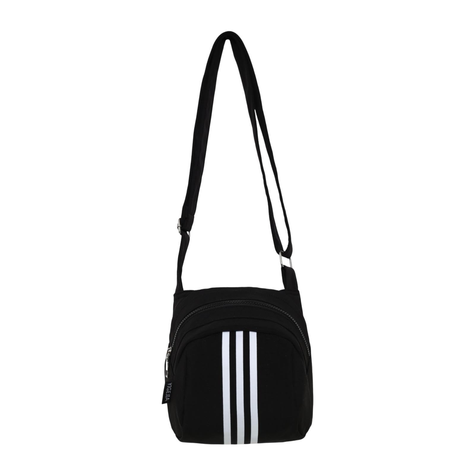 Small Crossbody Bag Shoulder Bag Travel Bag Zipper Closure Fashion Sling Bag Black-image-25