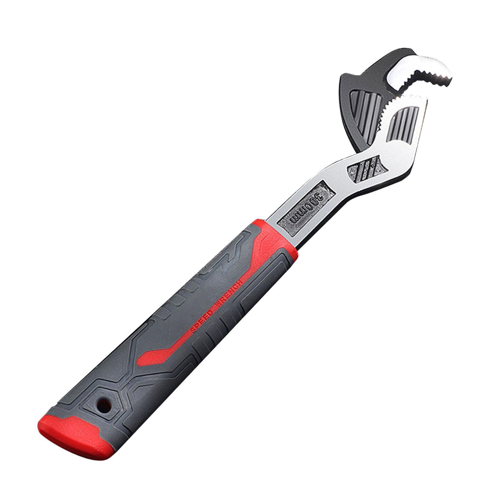 PIXZCSA Self Adjustable Pipe Wrench Ergonomic Handle Strong Grip Universal