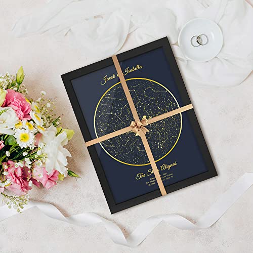 DPDP Cadeau Couple Personnalisé - Veilleuse Personnalisée Carte Des Étoiles Avec Spotify - Idee Cadeau Anniversaire Mariage Amoureux Femme Homme
