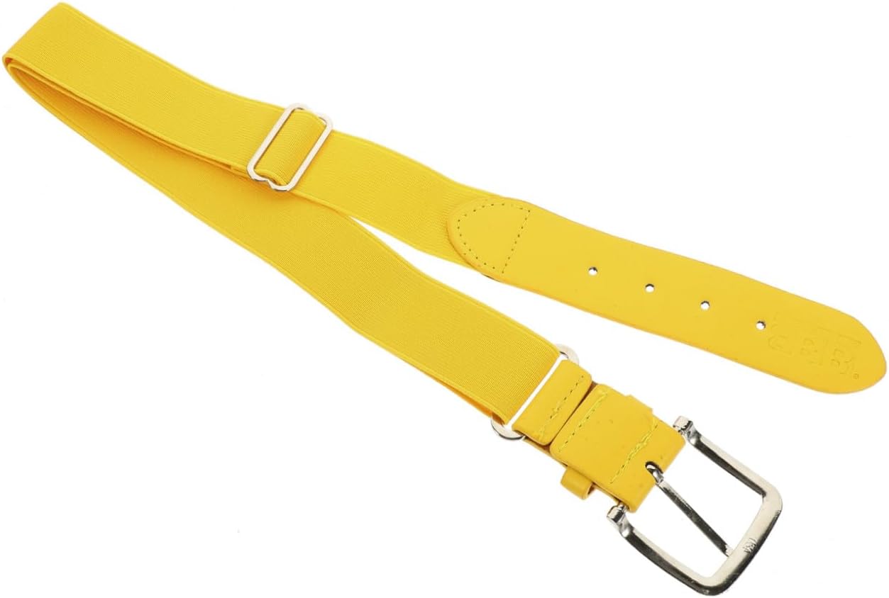 MAGICLULU Baseball Belt for Men and Youth with Stretchy Elastic Imitation Leather Waistband, Adjustable Sports Belt for Softball and Outdoor Activities Random Color