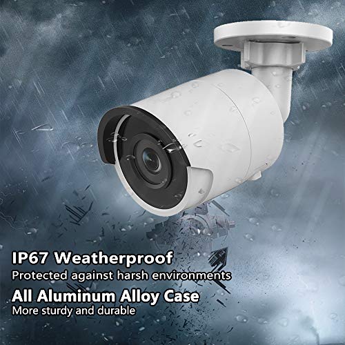 UltraHD 4K 8MP Outdoor PoE IP Security Camera OEM DS-2CD2085FWD-I,4mm Fixed Lens, 3840×2160 Resolution Bullet Network Surveillance Camera,100ft Night Vision,Micro SD Card Slot H.265+,IP67, ONVIF - Thumbnail 4