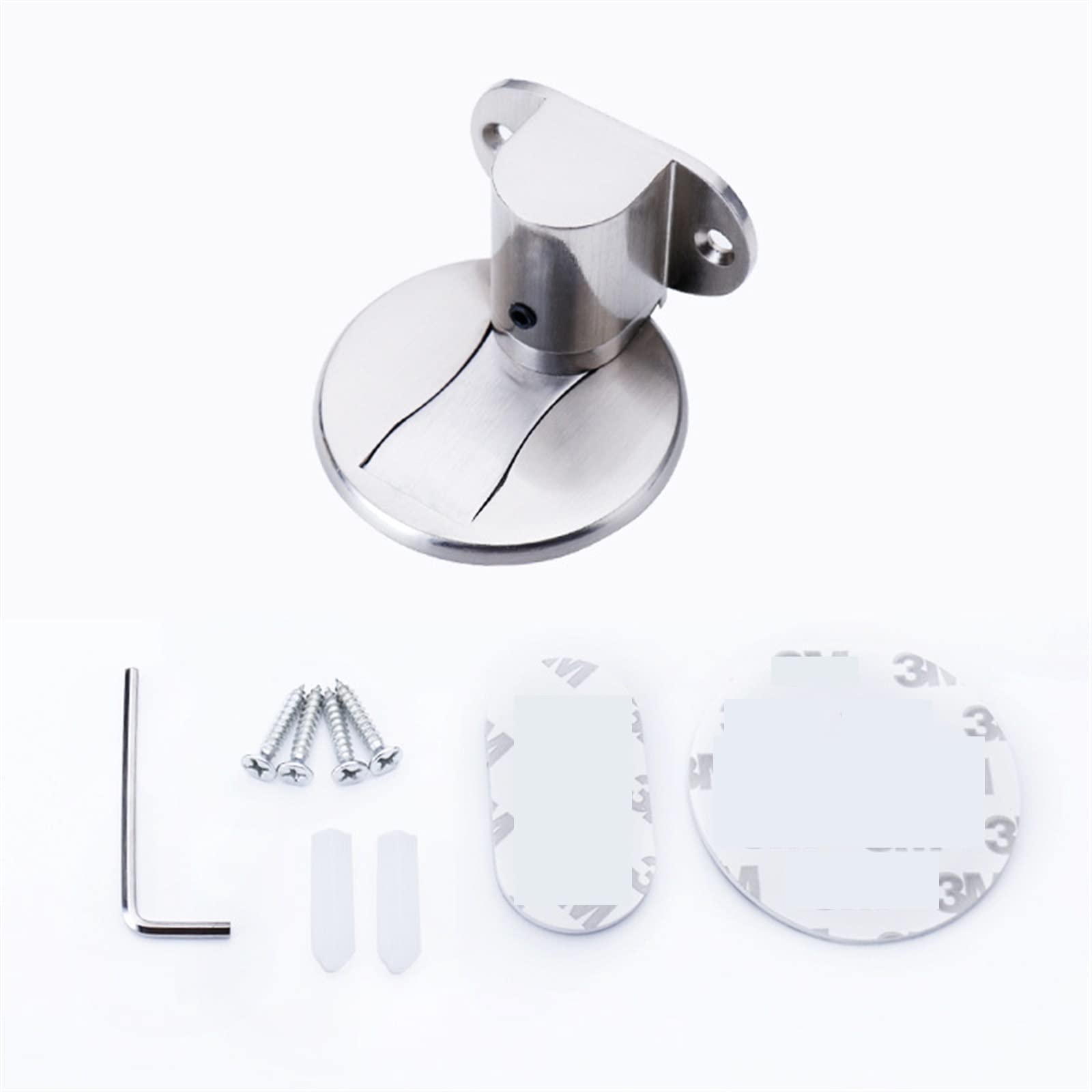 Butée de porte en acier inoxydable réglable protection murale magnétique