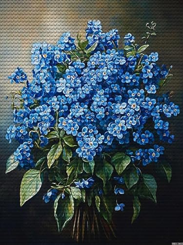 Peinture diamant 5D adulte kit complet fleurs et plantes décoration murale DIY