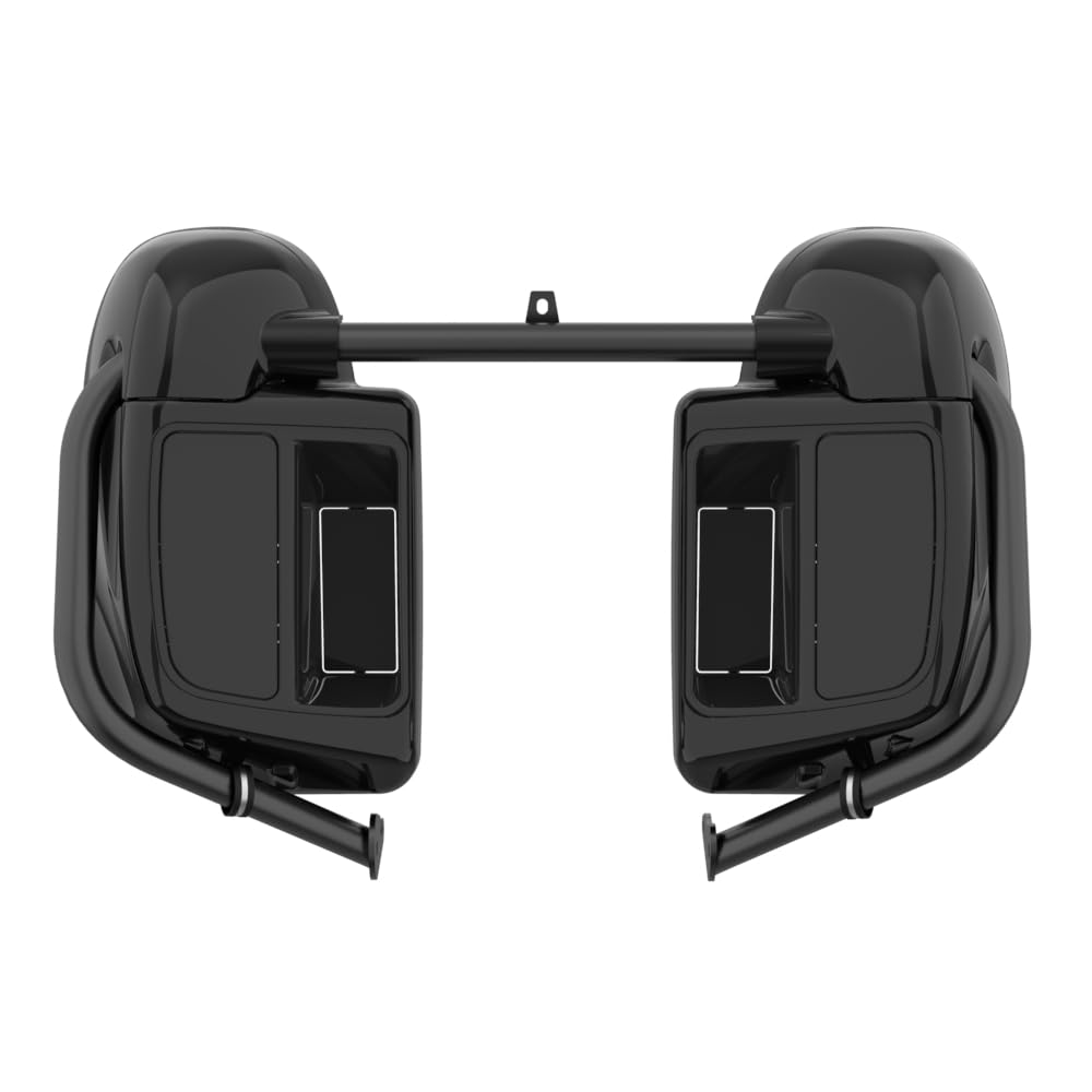 Vivid Black Lower Fairing Vented Leg Fairings for 2009+ Harley Davidson Touring Models