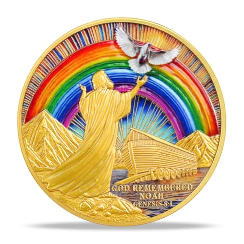 RYUKENLM God’s Covenant of Hope Christain Challeng Coin Noah’s Ark