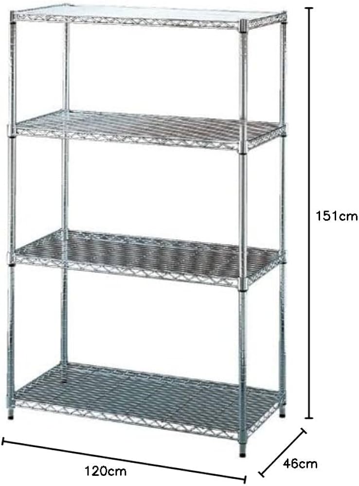Amazon|アイリスオーヤマ メタルラック本体 4段 ポール径25mm 幅120 Amazon|アイリスオーヤマ メタルラック本体 4段 ポール径25mm 幅120