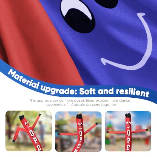 Image of 12FT Inflatable Dancing Man with 3 /4HP Blower, Highly Durable and Tear Resistant Polyester Polyamide Nylon Inflatable Man Dancing, Waving Inflatable Tube Guy