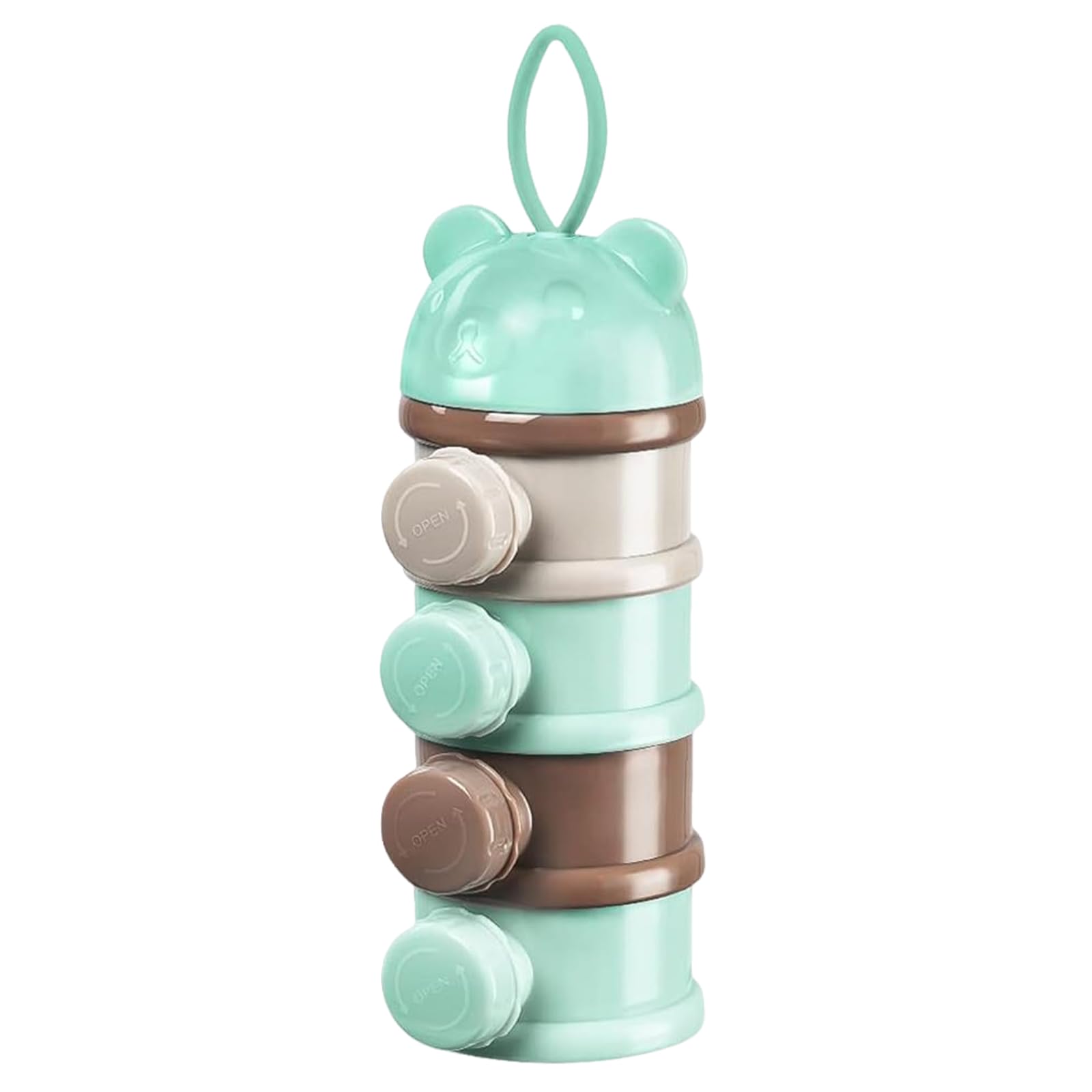 Distributeur De Lait En Poudre 4 Couches Portable - Boîte De Rangement Voyage Bébé, Sans BPA - 9