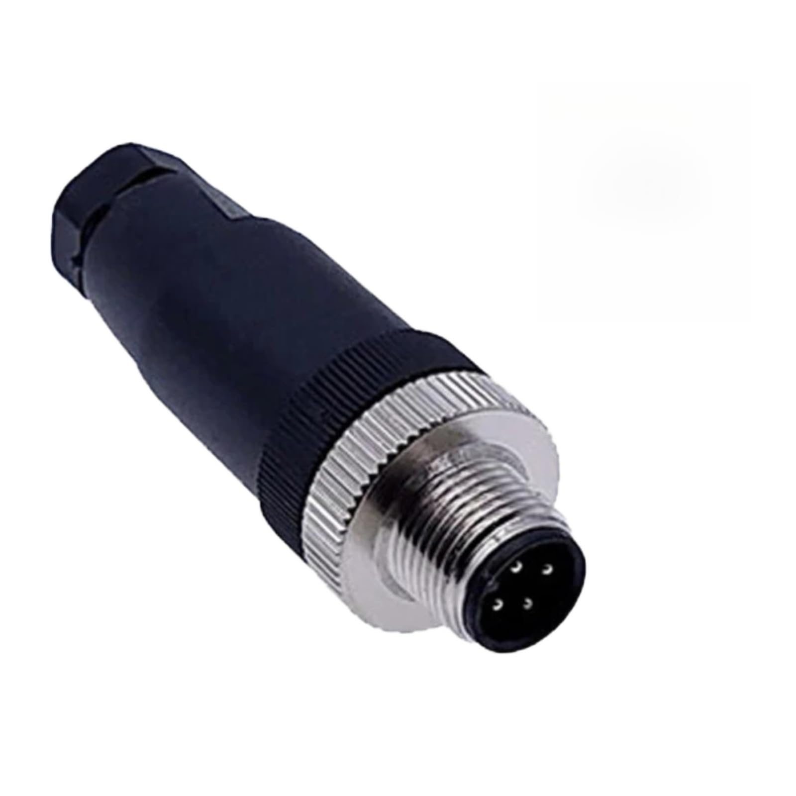 Conector M12 sensor macho recto de 8 pines con acoplamiento roscado PG7 1
