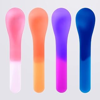 Celebration Spoons Set of 28, 4 Shades, 5-Inch Reusable Utensils for Special Occasions, Weddings, Birthdays, and Gatherings