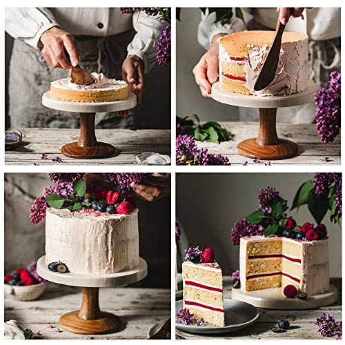 Image of TeamFar 6 Inch Cake Pan Set of 3, 6 inch x 3 inch Round Cake Pan Deep Tier Baking Tins Stainless Steel, For Birthday Wedding Party, Healthy & Toxic Free, Deep & Straight Size, Oven & Dishwasher Safe