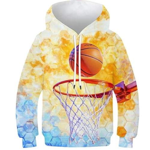 Sweat à capuche basketball ado pour le collège et le sport