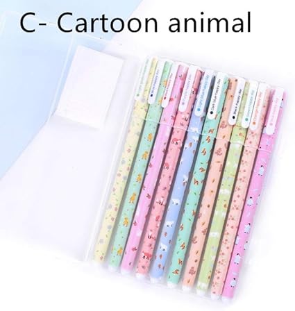 Amazon 10本 ロット カラージェルペン かわいい文房具 韓国花 カネタス エスカル パペルリア ザッカオフィス資材サプライ ジェルインクボールペン 文房具 オフィス用品