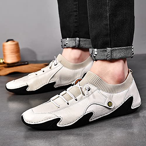 Men's Loafers & Slip-ons Leather Casual Dress Handmade Slip-on Ons Men's Driving Comfort Fashion Boat4