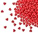 Produktbild Kleenes Traumhandel 100 matt rote Acryl Herzen mit 12 mm Durchmesser - Dekosteine Tischdekoration für Hochzeit und Verlobung - Ideale Streudeko
