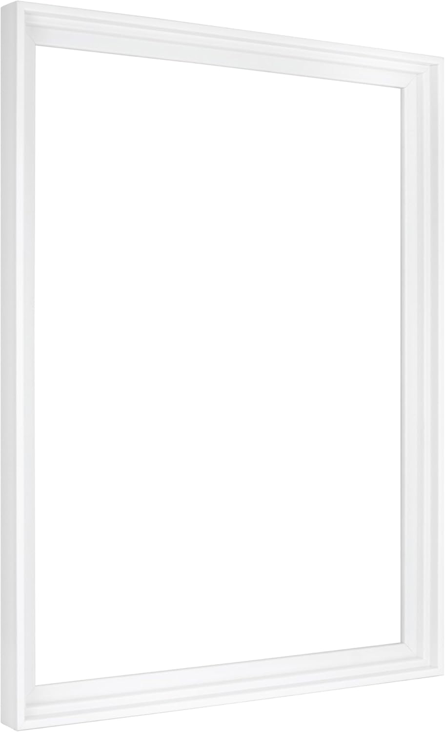 MCS Canvas Float Frames 18x24 Frame, White Frame for Finished Canvases, Vertical & Horizontal Wall Hanging Large with Adhesive for Canvas Paintings (1-Pack) Standard Frame 18X24 White