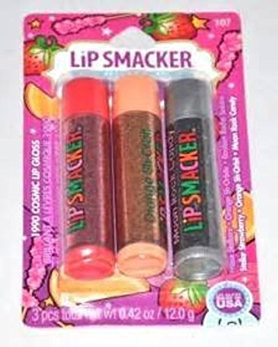 3 Lip Smacker Lip Balms ~ Best Flavor Forever 1990s Cosmic Collection Vintage