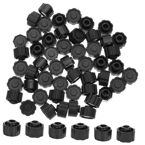 MUCKLILY 100% 50pcs Tip Caps Adapter for Bottles Luer Lock Tip Caps Dispensing Tip Cap