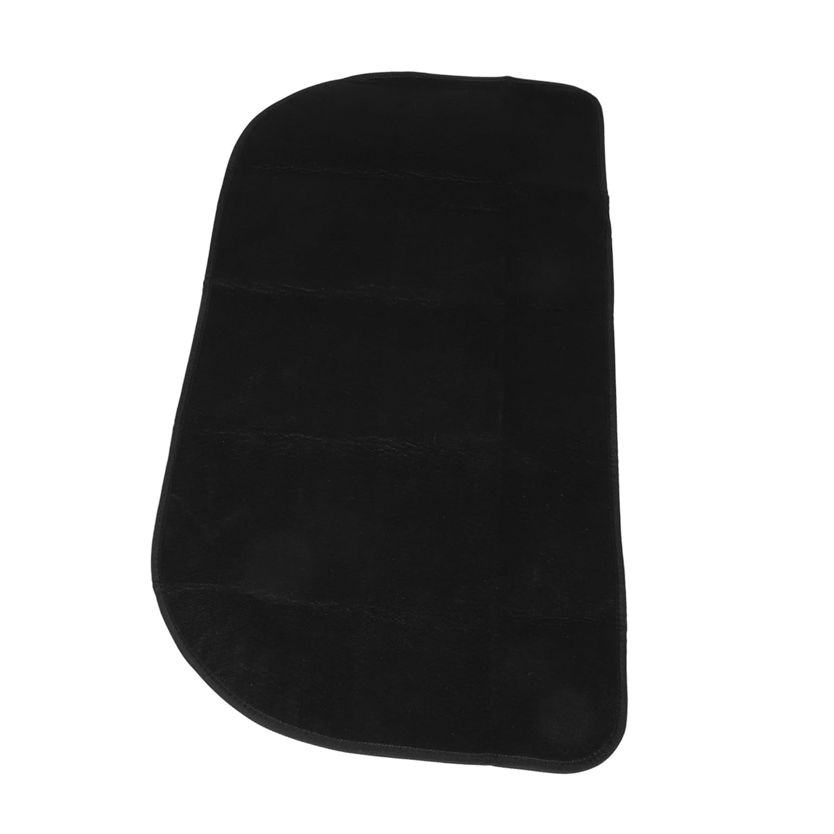 Toddmomy Tappetino Ignifugo Semicircolare per Caminetto in Poliestere PVC | Nero, Uso per Cottura e Stufa, Stile Sleek e Stylish, Adatto a Ragazzo Ragazza e Animali Domestici