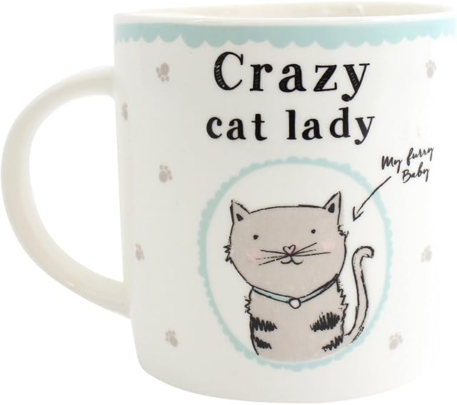 Something Different Crazy Cat Lady Boxed Mug