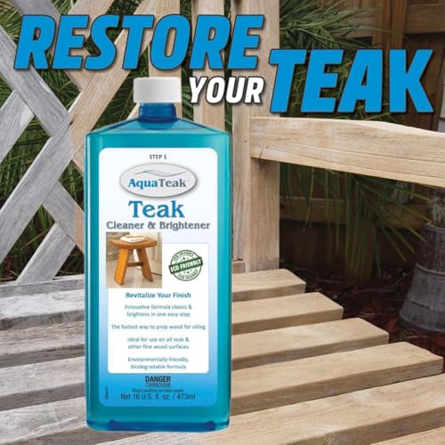 Image of AquaTeak Teak Cleaner & Brightener for Indoor & Outdoor Furniture, 16 oz
