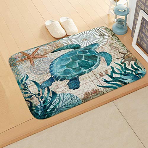 Sisaki Tapis de salle de bain, Tapis de Baignoire Antidérapant, Maison Absorbant Tapis de tapis, 40 x 60 cm