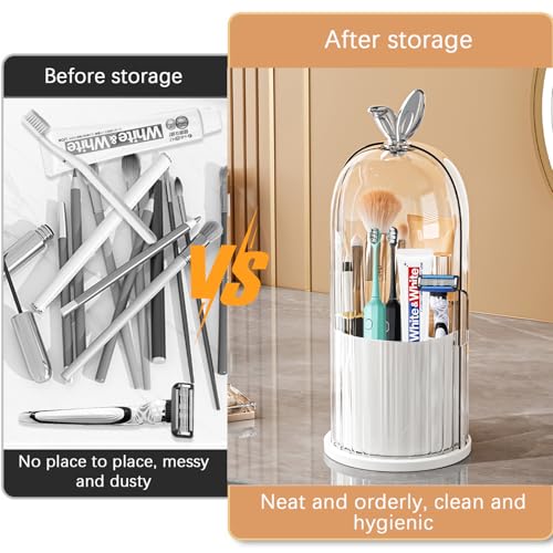 Rangement brosse à dents avec couvercle pour protéger vos accessoires - 4