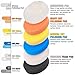 KUIMIT Yellow Polish Pad, 3Pcs 6.5 Inch Face for 6 Inch Buffing Polishing Pads and Woolen Pads 150mm Backing Plate Compound Buffing Sponge for Car Buffer Polisher Compounding, Polishing and Waxing