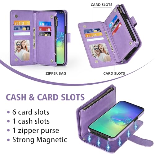 Coque portefeuille Samsung S10 Plus pour ranger cartes et billets en sécurité