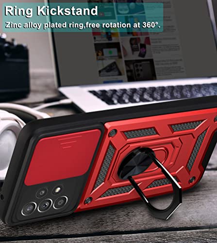 DANDAN WAY Capa Compatível com Samsung Galaxy A52,Capa para Câmera Deslizante e Suporte Armadura à P