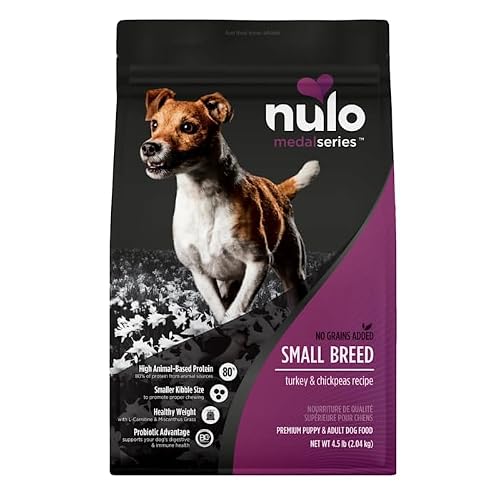 Nulo MedalSeries Grain-Free Turkey & Chickpeas Small Breed Dry Dog Food 4.5 lbs.