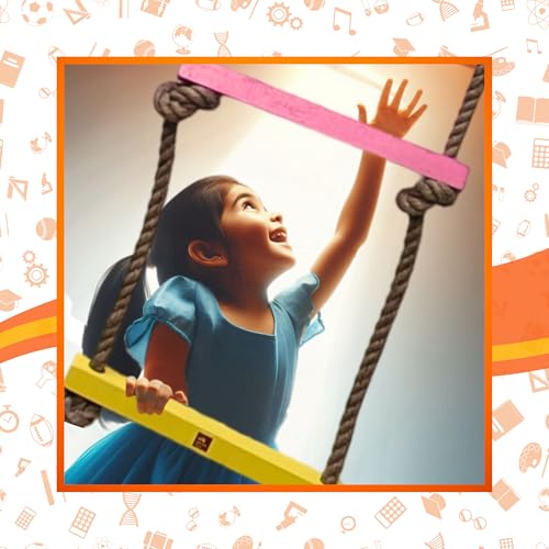 Image of Skillofun Wooden Rope Ladder (7 String)(comes with square or spherical rod)