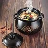 YSZWIN Casserole Cookware Dutch Oven Household Black Ceramic Casserole Energy Saving Insulation Long-Term Stew Non-Stick Pan Aesthetic and practical #5