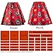 Kitimi 4Pcs African Dresses for Women African Attire Traditional Costume Black History Month Decorations Head Wrap Scarf