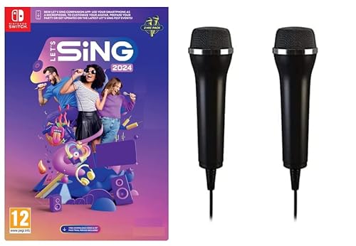Let's Sing 2024 + 2 Microphones Two Mics (Nintendo Switch)